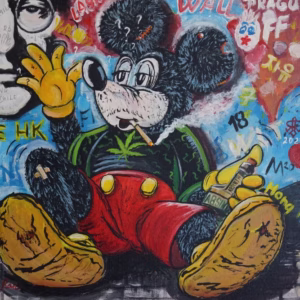 Richard Rak ZHULENÝ MICKEY U Lennonovy Zdi Praha 2023