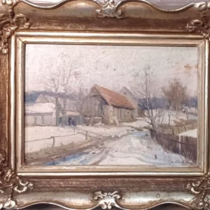 Akademický malíř Josef Procházka (1909-1984) Zima na Hruškově