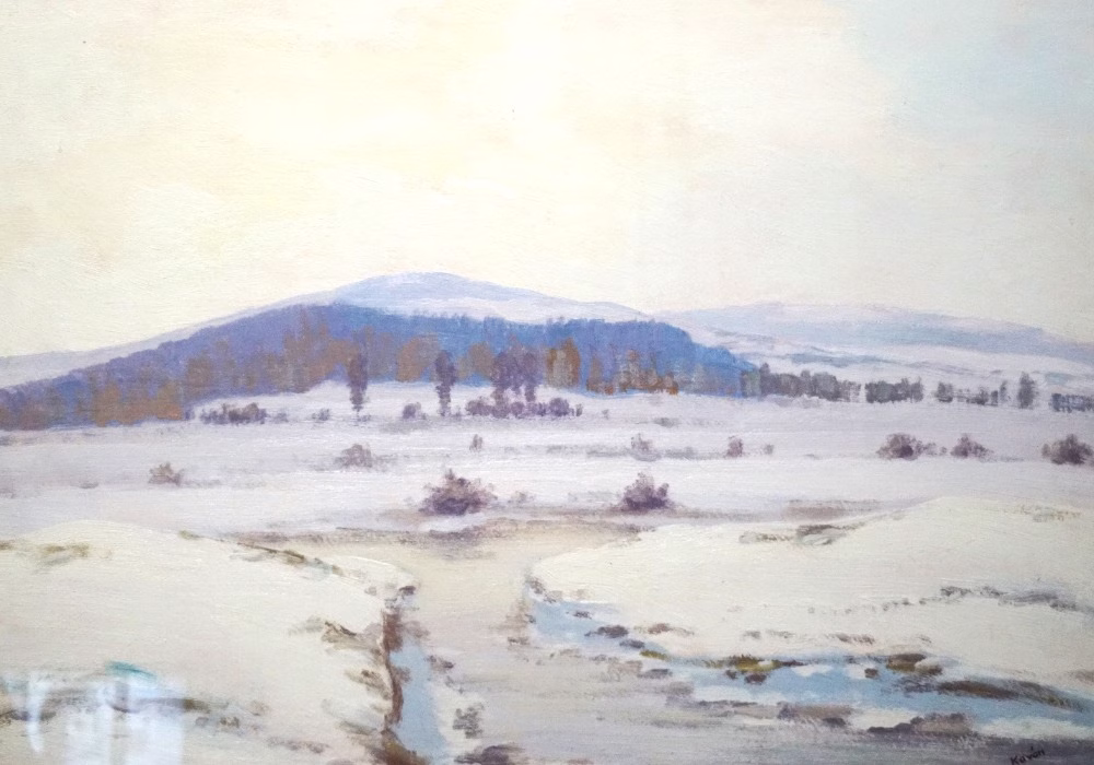 František Kaván (1886-1941) Zimní krajina na Českomoravské Vysočině. - Obrázek 6